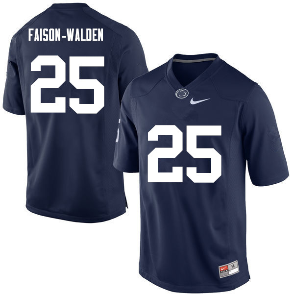 Men Penn State Nittany Lions #25 Brelin Faison-Walden College Football Jerseys-Navy - Click Image to Close
